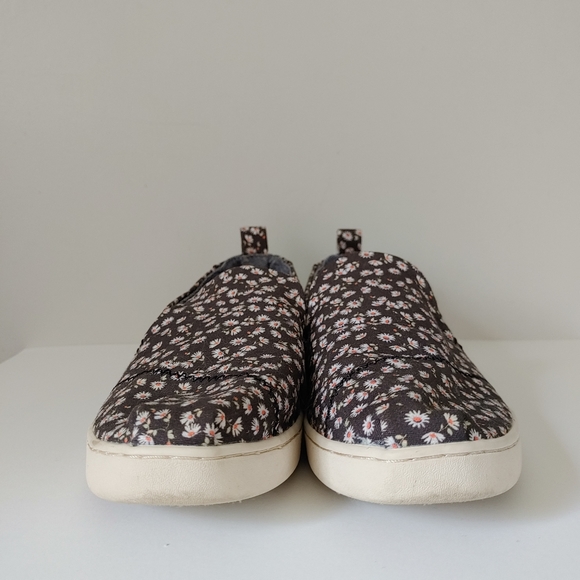 Toms Shoes Ditzy Daisy Print Deconstructed Alpargata Slip On Shoes Size 7 - Picture 7 of 13